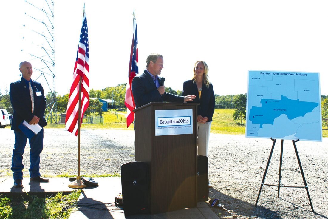 Lt. Governor Jon Husted announcing Broadband Expansion Pilot Project in Washington County