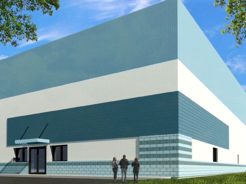 Mockup of Athens County Port Authority building