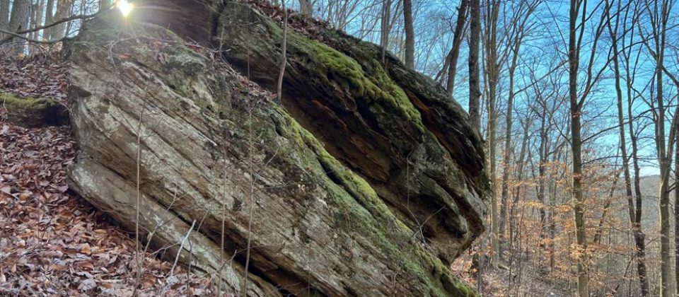 Boulder and natural features at Pip Ridge