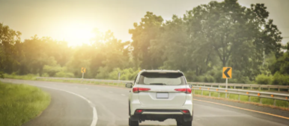 car on road
